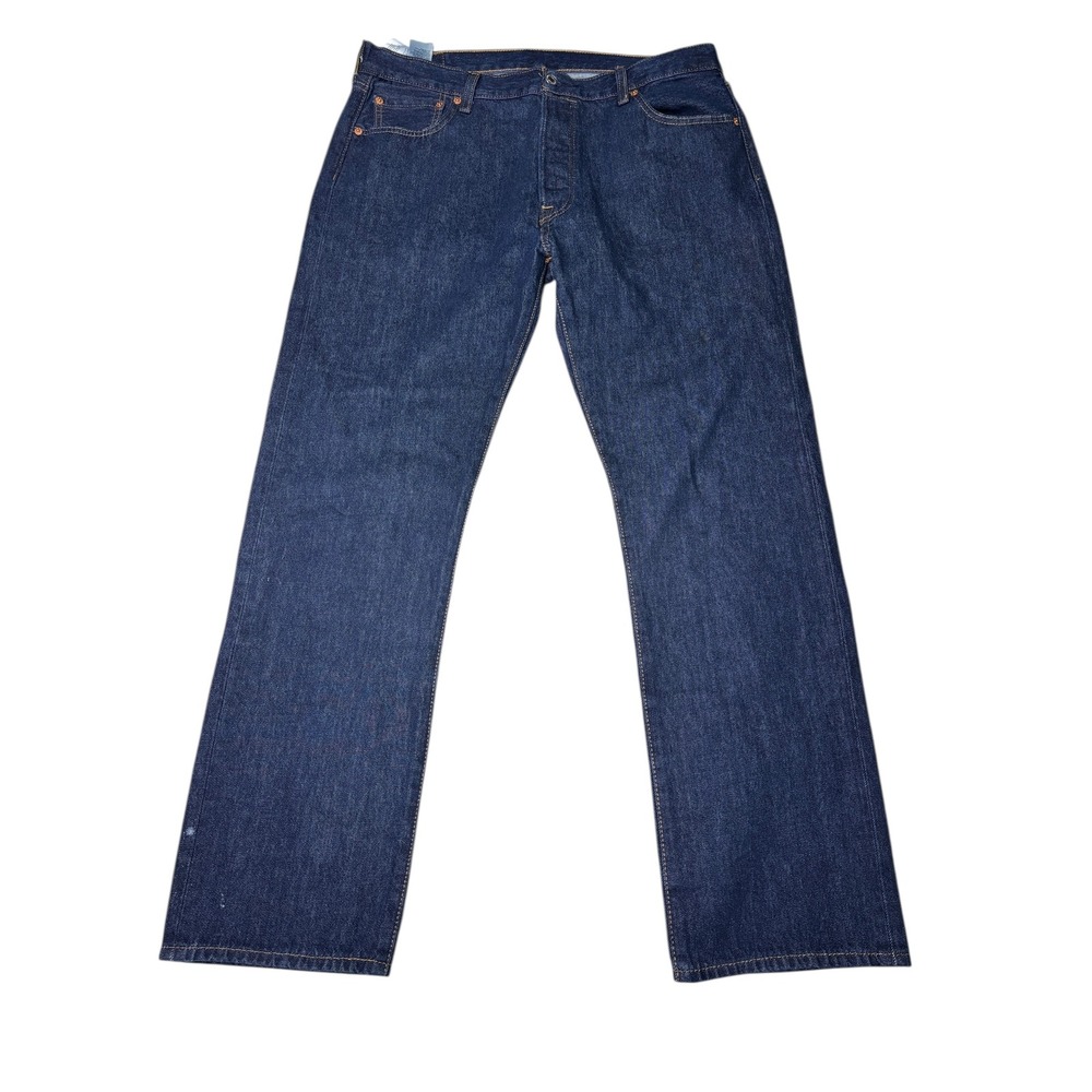 Levi Strauss 501 Original‎ Fit Dark Wash Denim Jeans Mens W36 L32 Button Fly